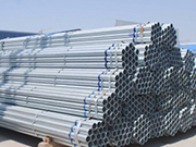 What specifications should be used for industrial galvanized steel pipes